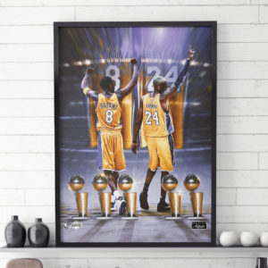 Kobe Bryant Trophies Canvas