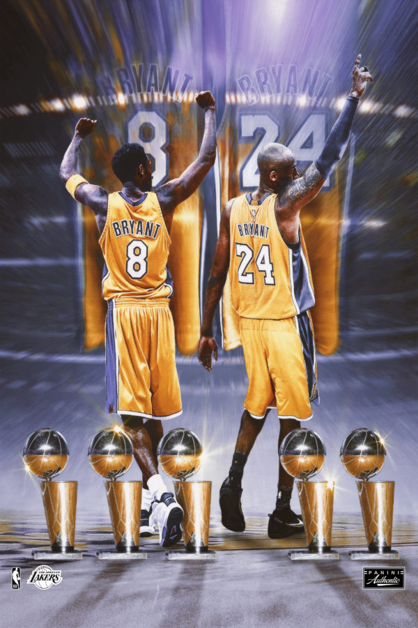 Kobe Bryant Trophies Canvas