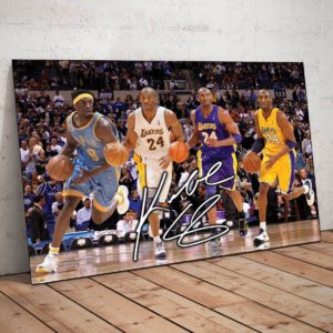 Kobe Bryant Number 8 & Number 24 Lakers Canvas