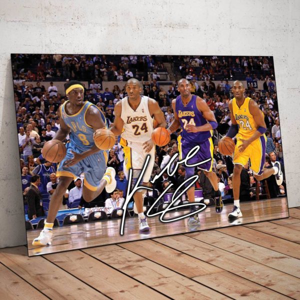 Kobe Bryant Number 8 & Number 24 Lakers Canvas
