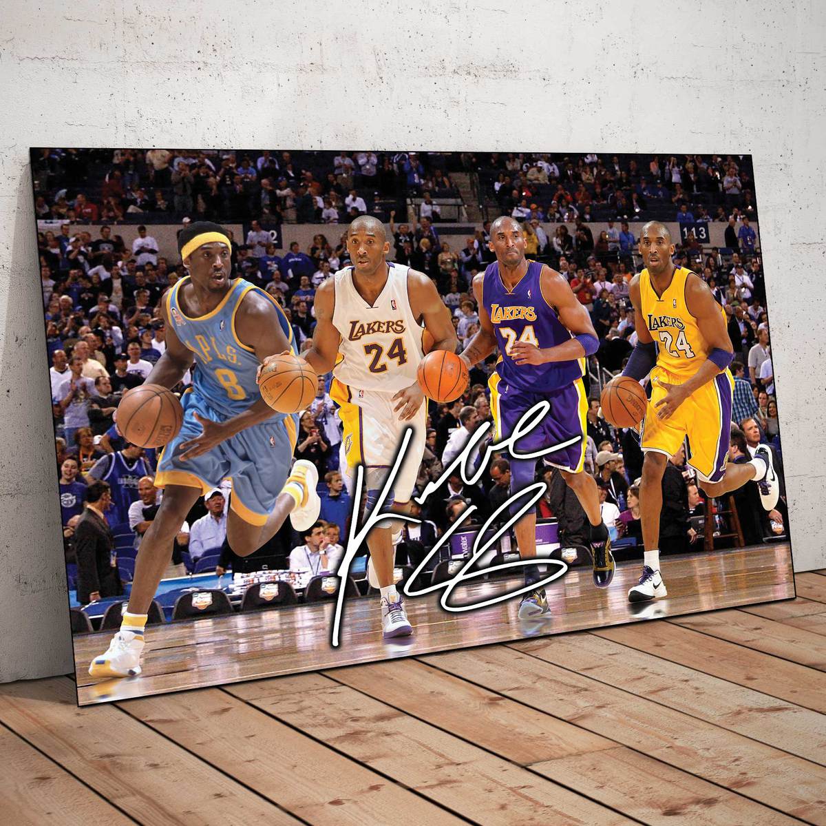 Kobe Bryant Number 8 & Number 24 Lakers Canvas - REVER LAVIE