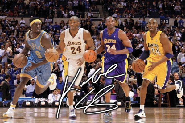 Kobe Bryant Number 8 & Number 24 Lakers Canvas