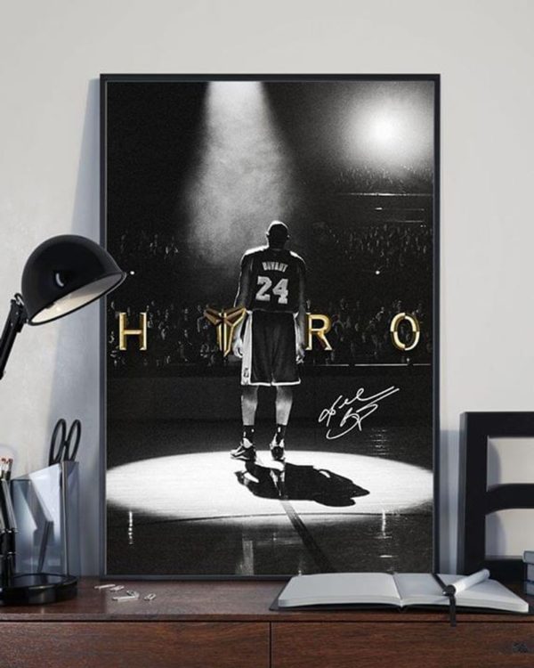 Kobe Bryant Hero Thanks For The Memories Canvas