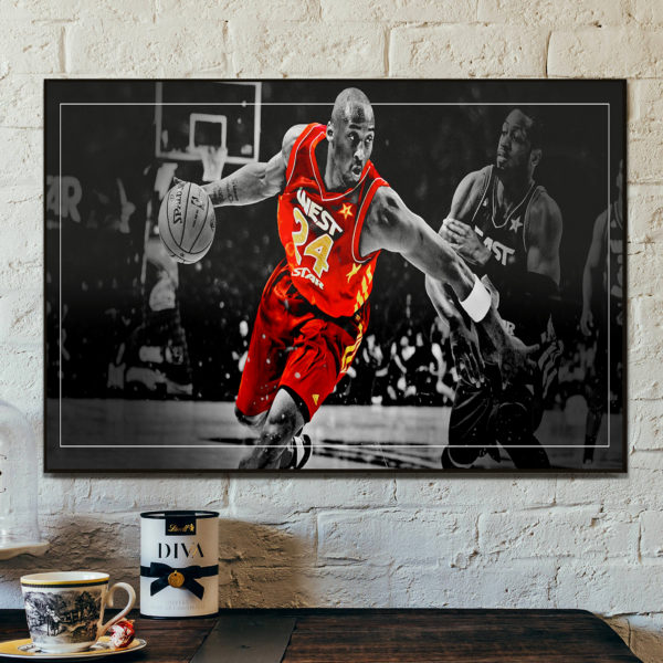 Kobe Bryant Number 24 Canvas