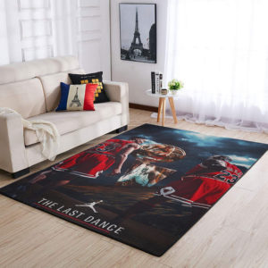 The Last Dance Michael Jordan Scottie Pippen Dennis Rodman Chicago Bulls Rug For Living Room Home Decor