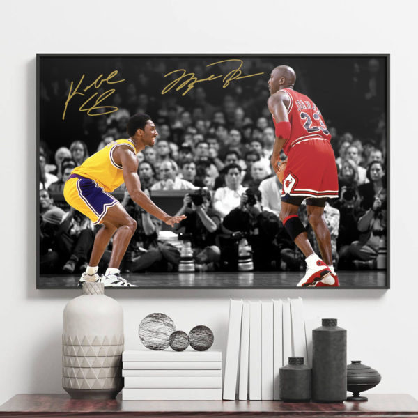 Poster Canvas – Michael Jordan vs Kobe Bryant