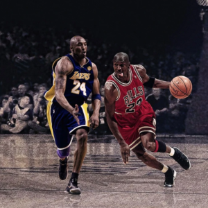 Poster Canvas – Kobe Bryant Vs Michael Jordan NBA