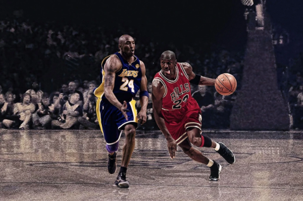 Poster Canvas – Kobe Bryant Vs Michael Jordan NBA