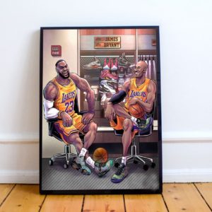Poster Canvas –  Kobe and Lebron