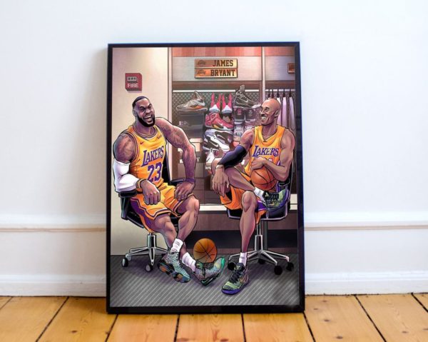 Poster Canvas –  Kobe and Lebron