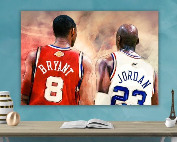 Legend Zone Kobe Bryant And Michael Jordan Chicago Bulls Los Angeles Lakers Canvas