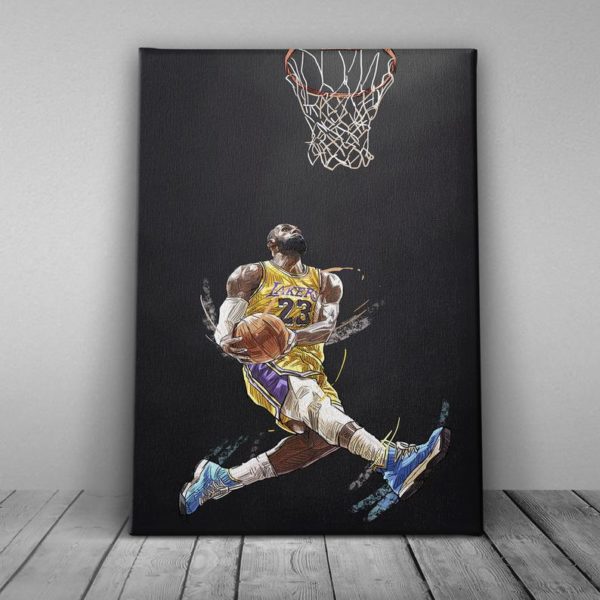 Poster Canvas –  Basketball Lebron King