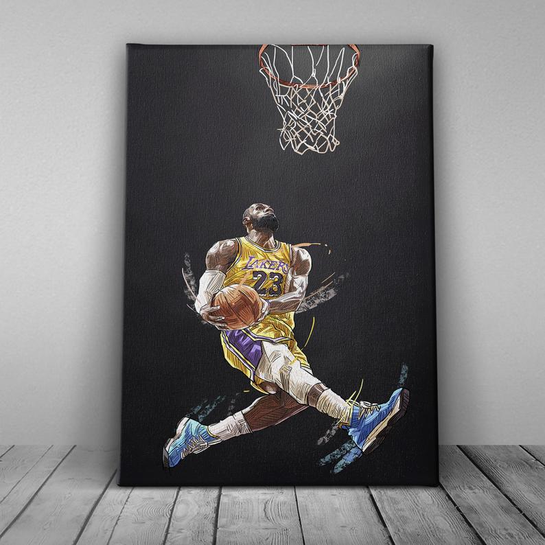 Poster Canvas – Basketball Lebron King Poster Canvas – Basketball Lebron King