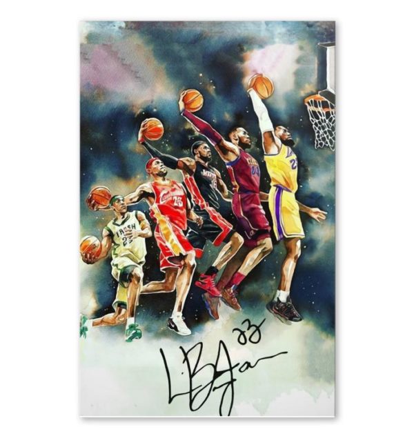 Poster Canvas –  King Slam Dunk With Signature