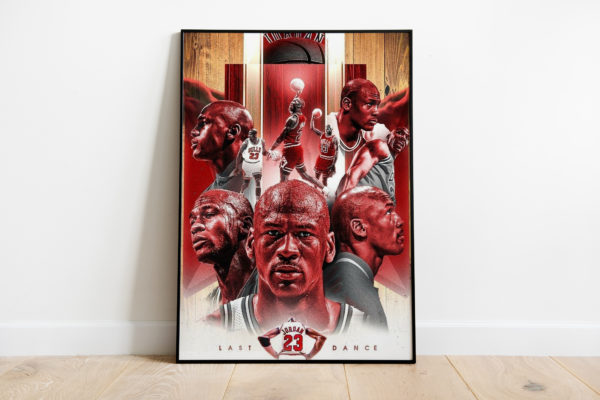 The Last Dance Series 23 Michael Jordan Art Chicago Bulls Canvas