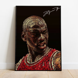 Michael Jordan GOAT Artwork Chicago Bulls Canvas