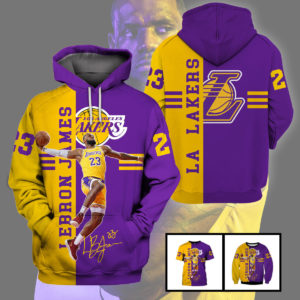 3D Hoodie Sweet Tshirt – LA-23 Lakers