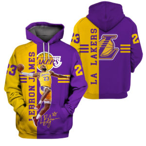 3D Hoodie Sweet Tshirt – LA-23 Lakers