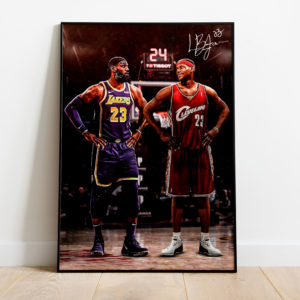 Poster Canvas – Veteran Lebron vs Rookie Lebron