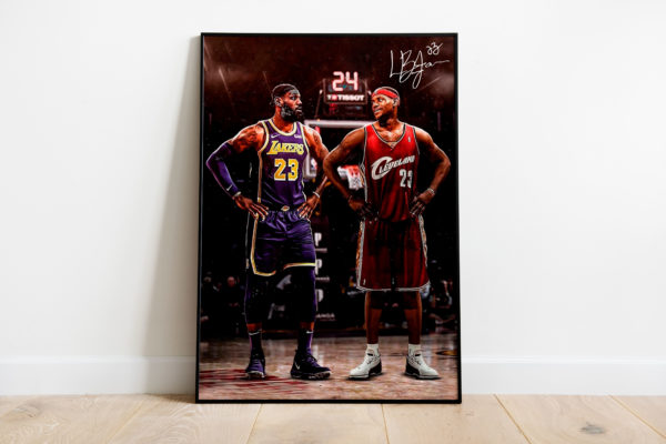 Poster Canvas – Veteran Lebron vs Rookie Lebron