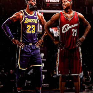Poster Canvas – Veteran Lebron vs Rookie Lebron