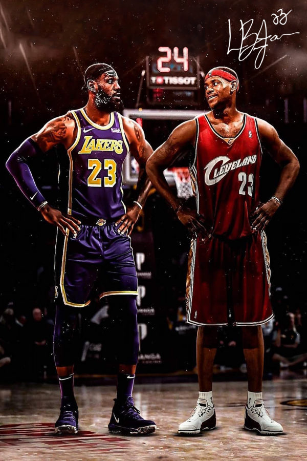 Poster Canvas – Veteran Lebron vs Rookie Lebron