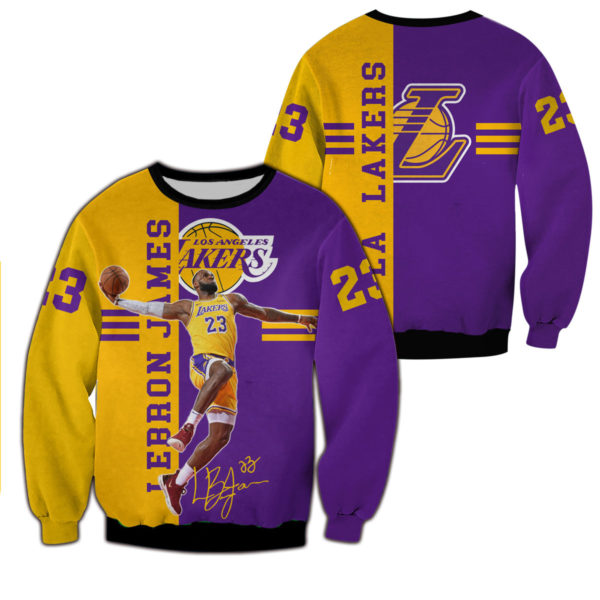 3D Hoodie Sweet Tshirt – LA-23 Lakers