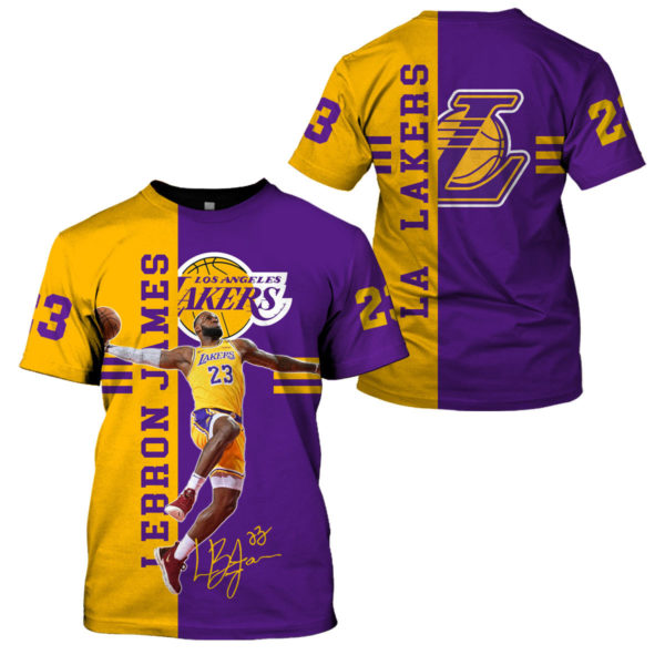 3D Hoodie Sweet Tshirt – LA-23 Lakers