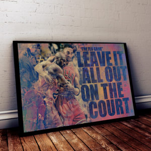 Poster Canvas – Leave all out on the court