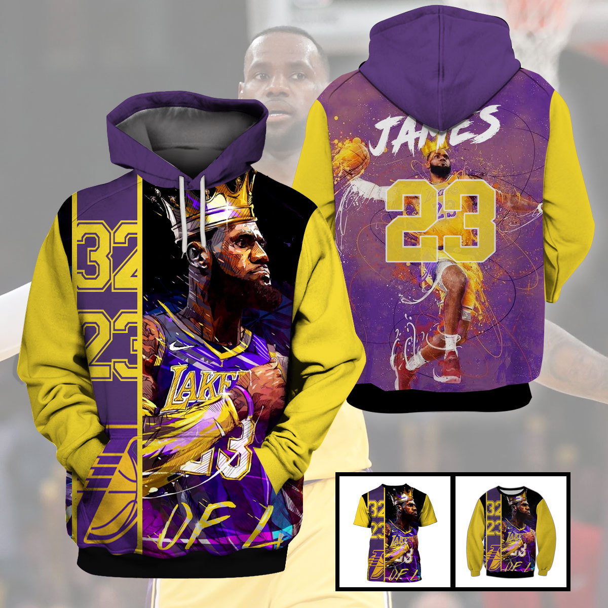 Kobe Bryant Artwork Dunking 3D Tshirt Sweater Hoodies - REVER LAVIE