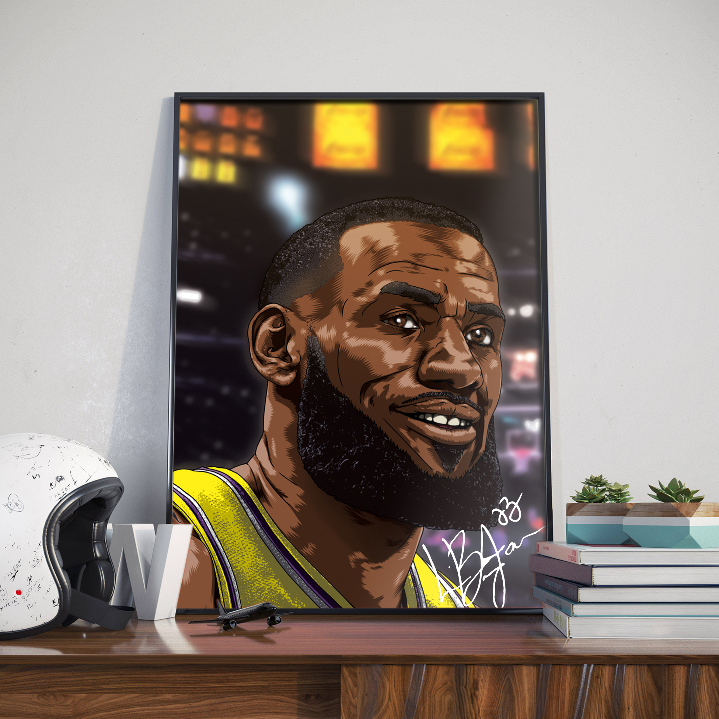 Poster Canvas – LBJ 23 Portrait Poster Canvas – LBJ 23 Portrait