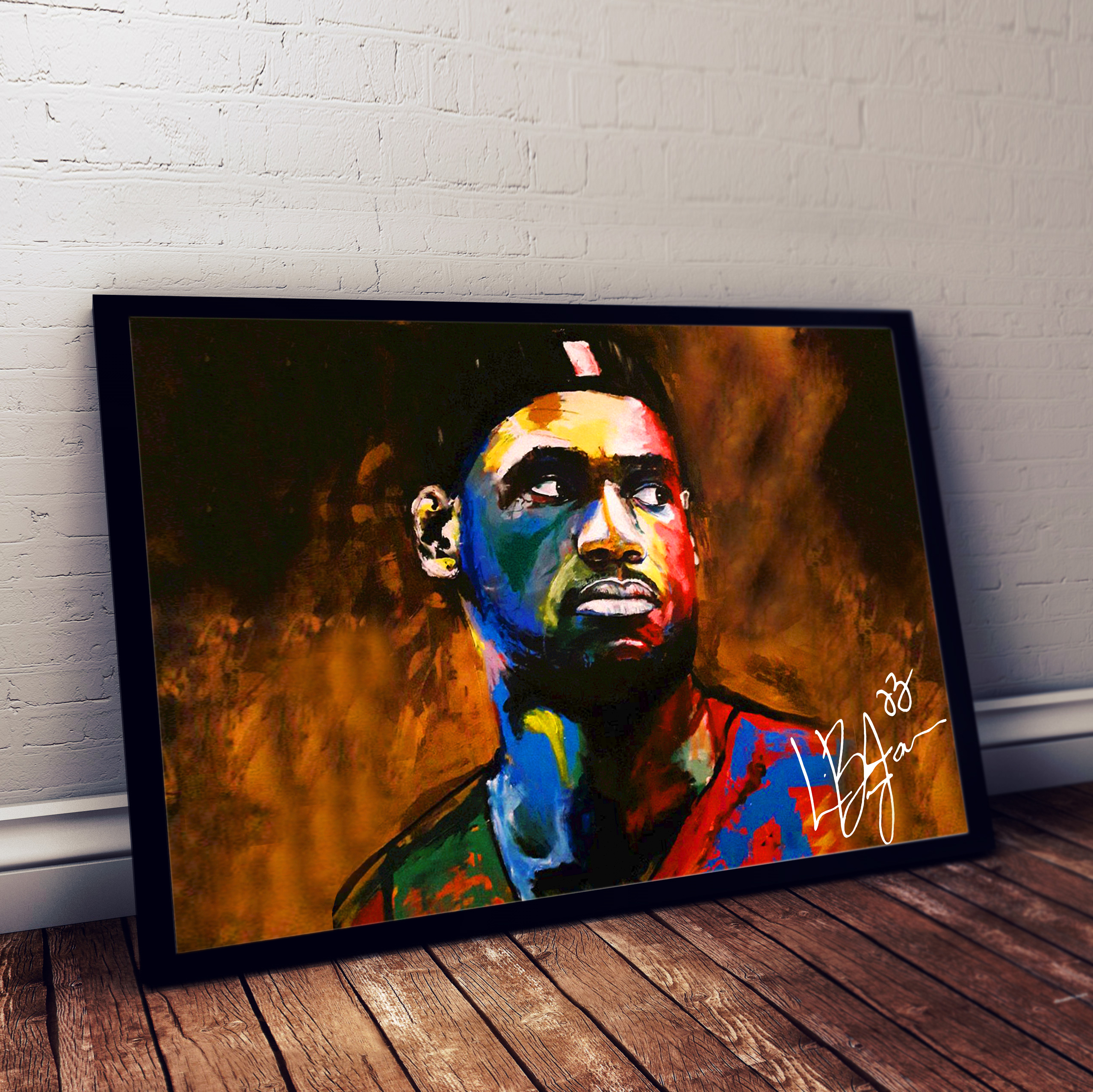 Poster Canvas – LBJ 23 Oil Painting Effect Poster Canvas – LBJ 23 Oil Painting Effect