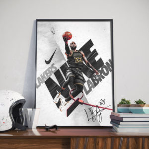 Poster Canvas –  LBJ 23 BnW