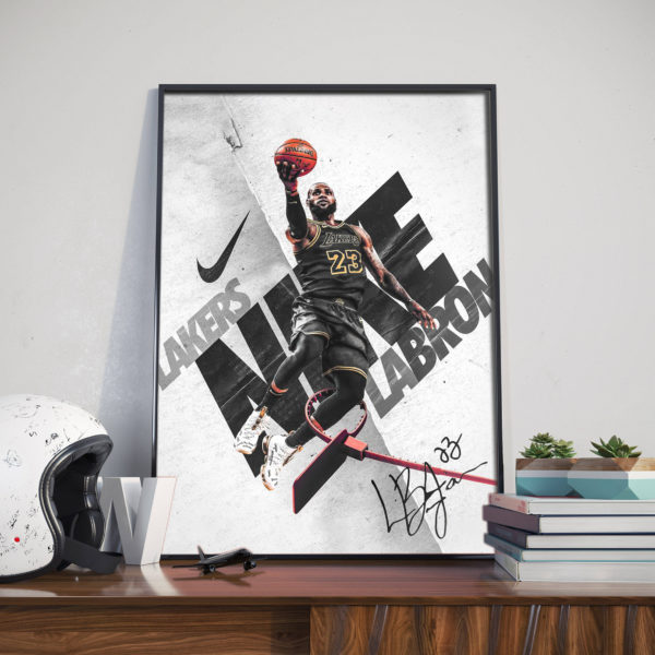 Poster Canvas –  LBJ 23 BnW
