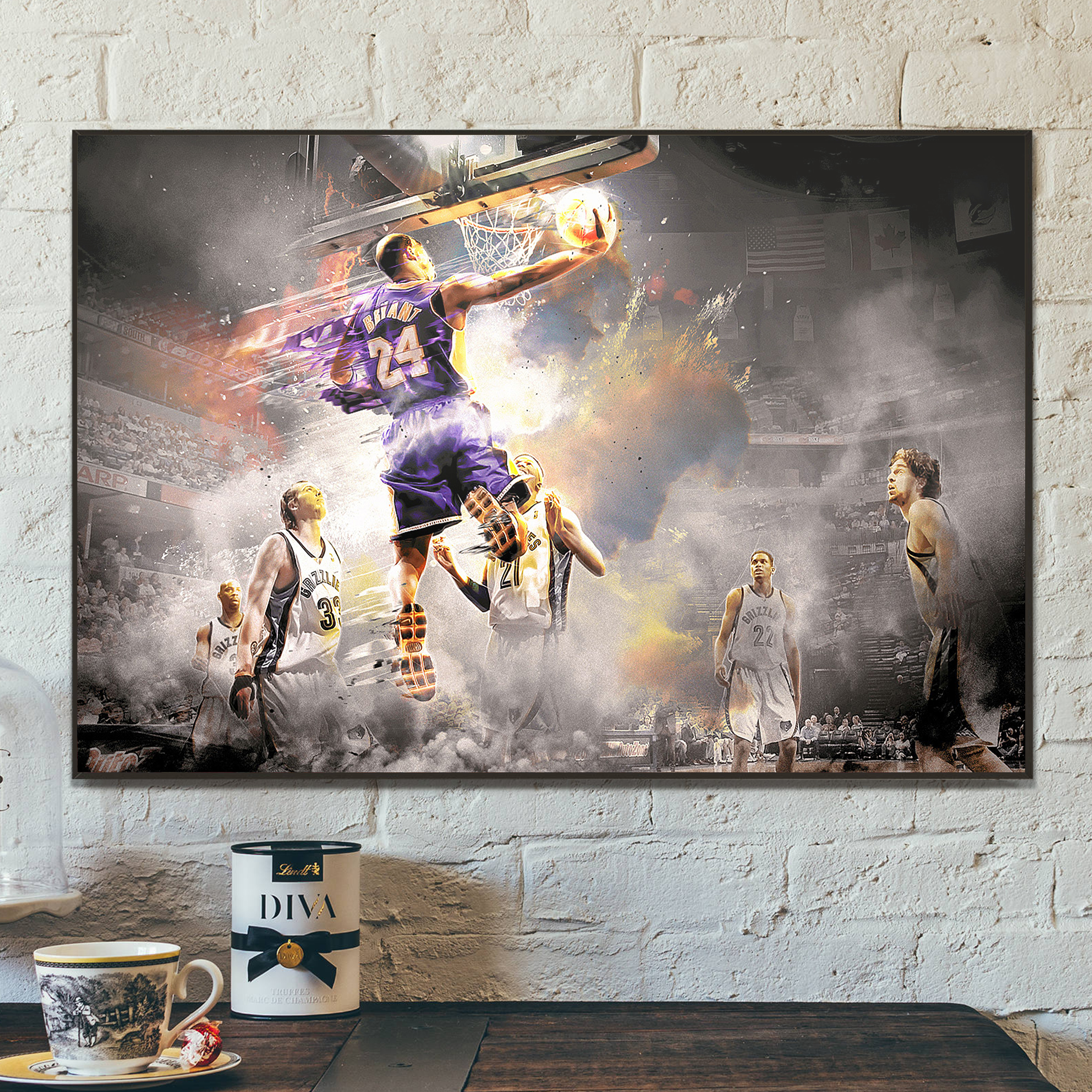 Poster Canvas – Legend Dunking Art Poster Canvas – Legend Dunking Art