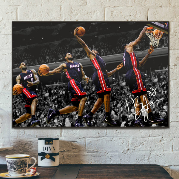 Poster Canvas – The King is dunking