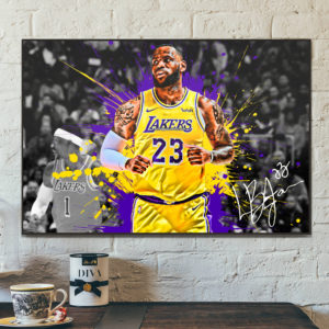 Poster Canvas – Purple and Gold