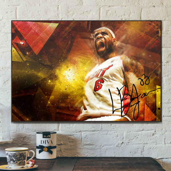 Poster Canvas – LBJ Heat 6