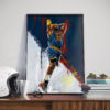 Poster Canvas – LBJ Portrait Art