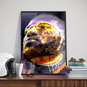 Poster Canvas – LBJ Portrait Art