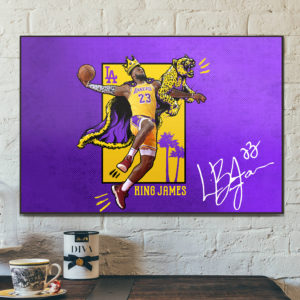 Poster Canvas – Leopard King