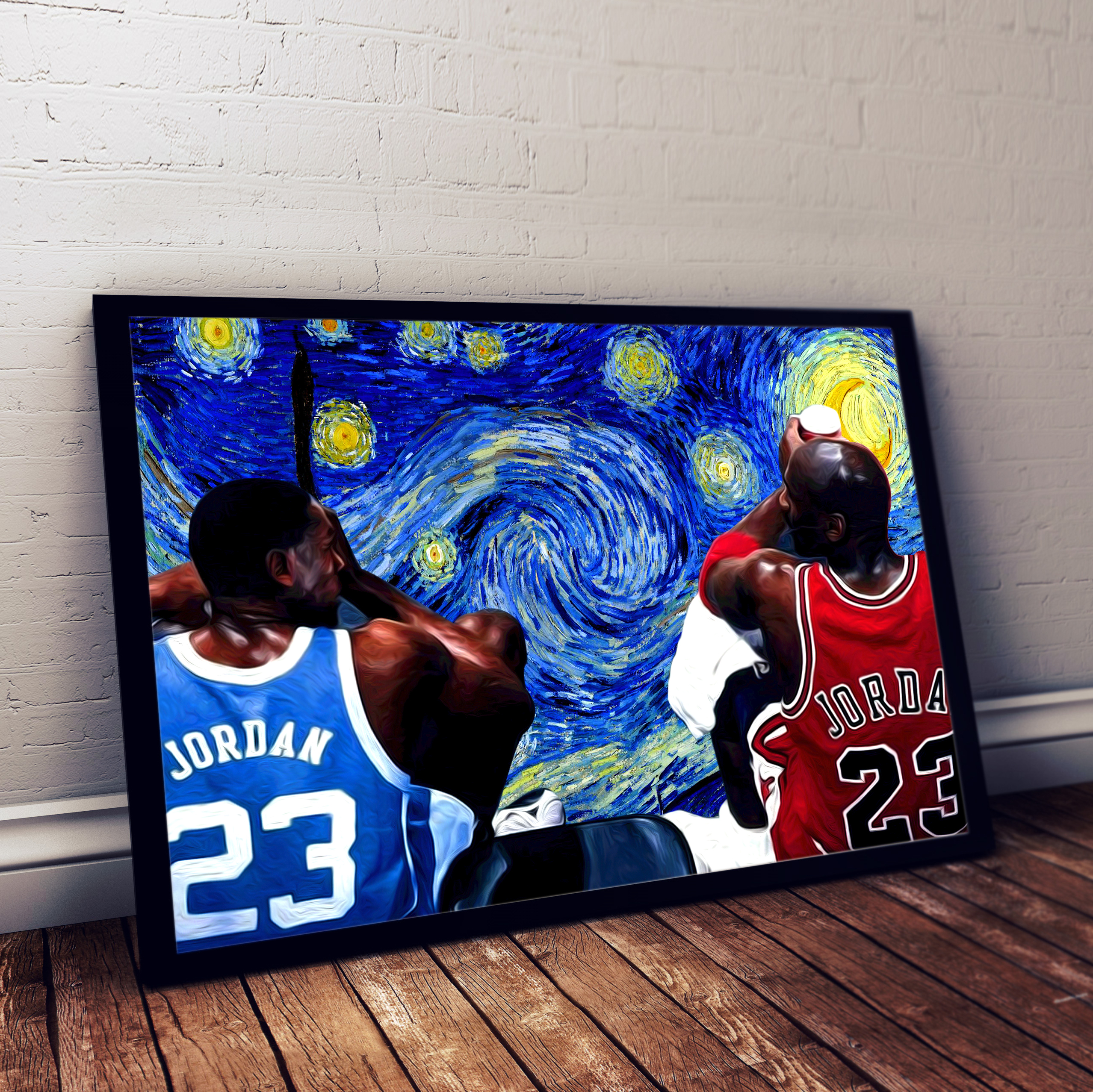 Michael Jordan Starry Night Canvas Michael Jordan Starry Night Canvas