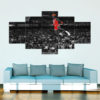 Poster Canvas 5 Pcs – MJ Last Shot