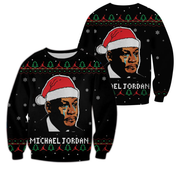 3D Hoodie Sweater Tshirt – Crying Jordan Christmas