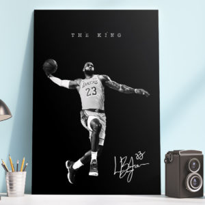 Poster Canvas – The King 23 BnW