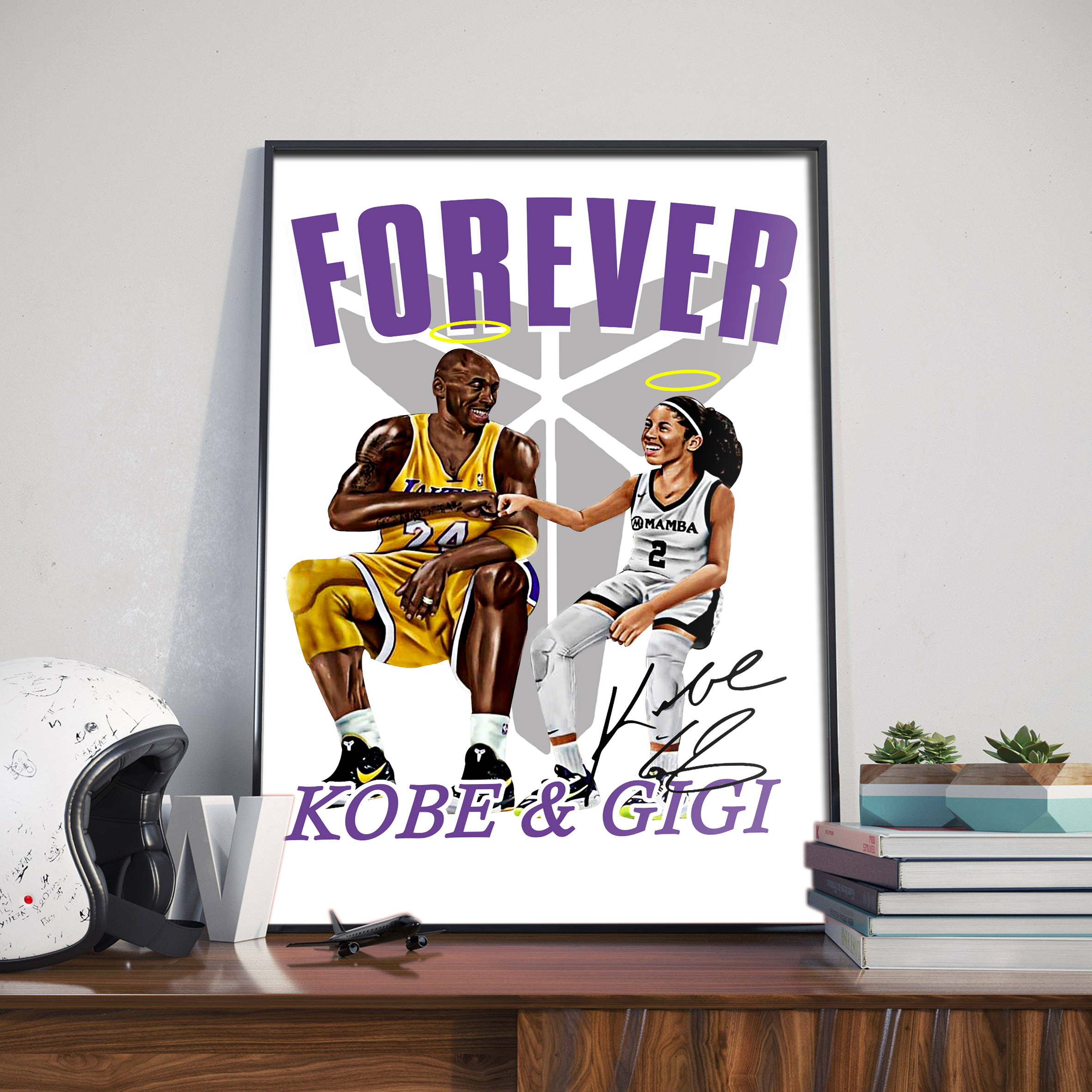 Poster Canvas – Forever Kobe & Gigi Poster Canvas – Forever Kobe & Gigi