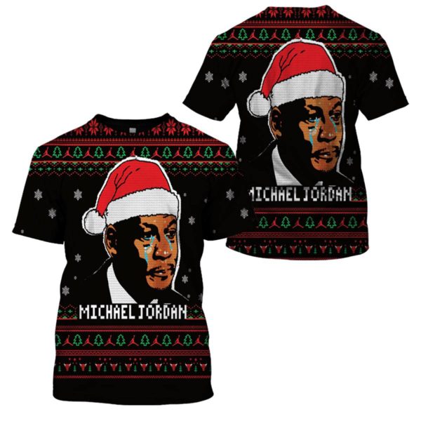 3D Hoodie Sweater Tshirt – Crying Jordan Christmas Limited