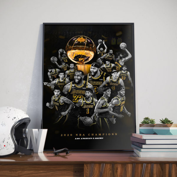 Poster Canvas – Lakers Champion Team