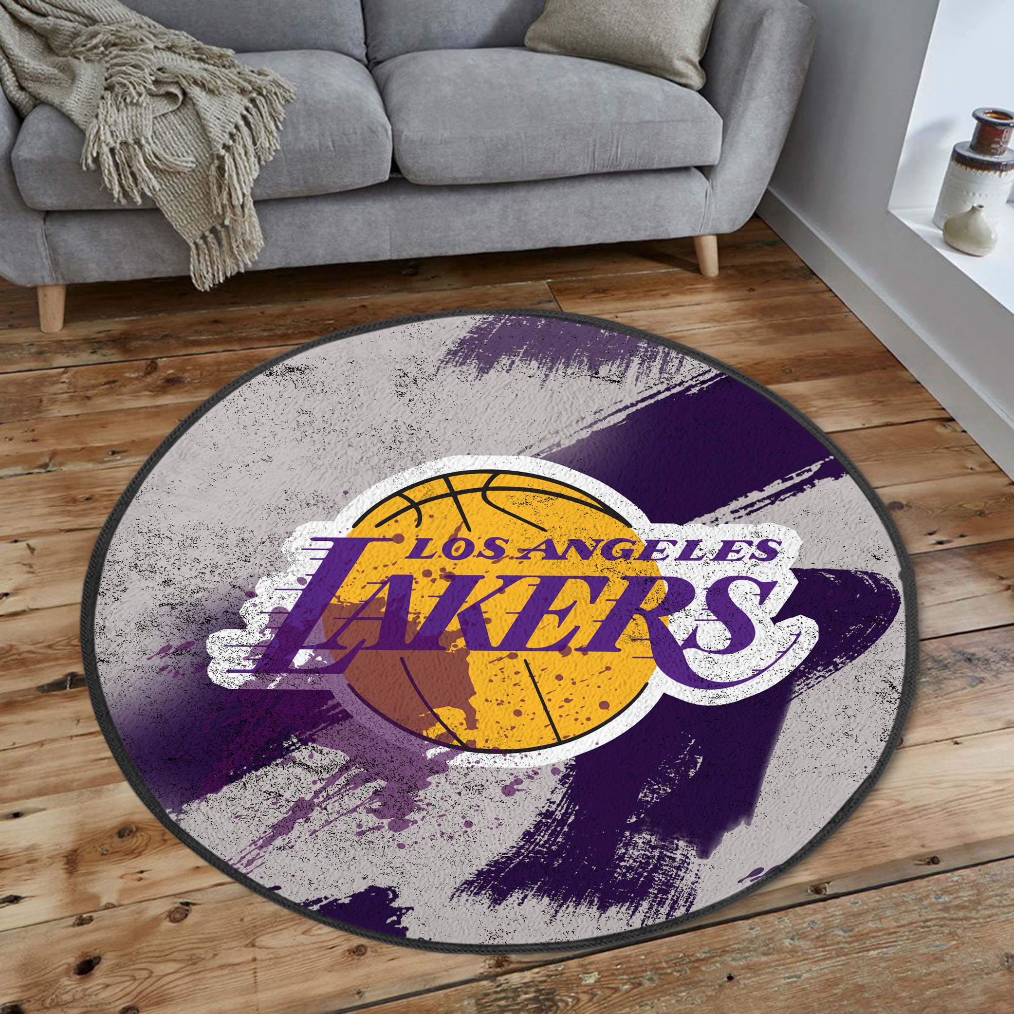 Round Carpet - Los Angeles Lakers Round Carpet - Los Angeles Lakers