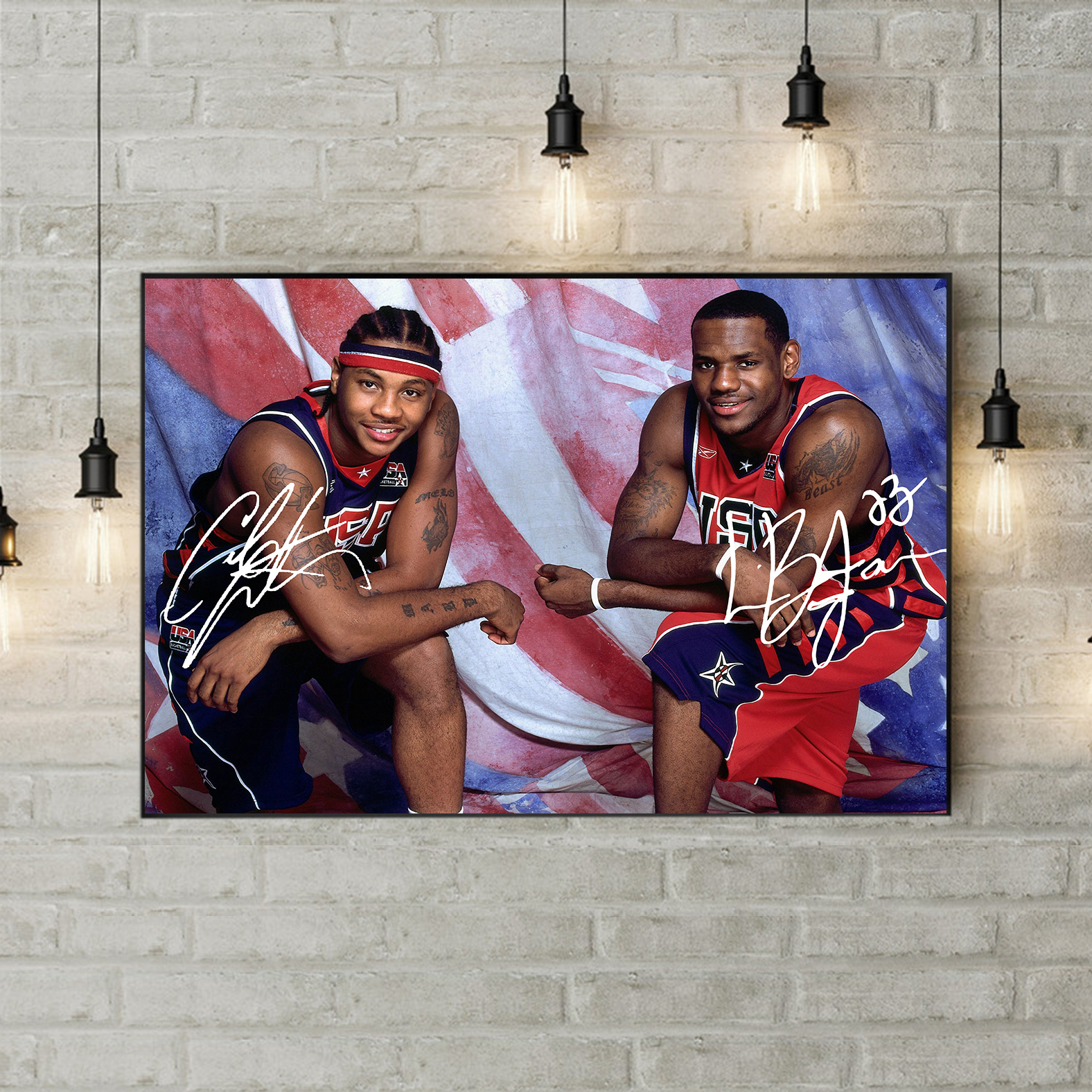 Poster Canvas – Melo vs Lebron Youth Poster Canvas – Melo vs Lebron Youth
